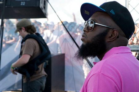 Freeway getting ready to go onstage, Courtesy of Rhymesayers Entertainment: www.flickr.com/photos/rhymesayers